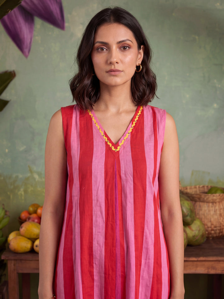 BERRY COLOUM KURTA SET