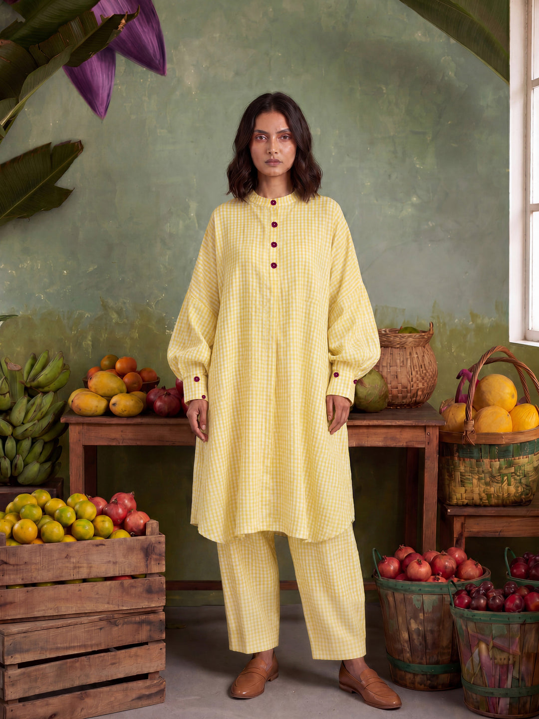 LEMON LATTICE CO-ORD SET