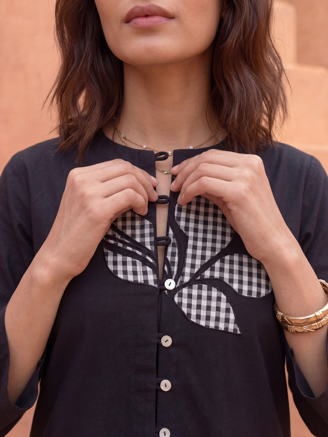 THE SHADOW CHECKMATE KURTA SET