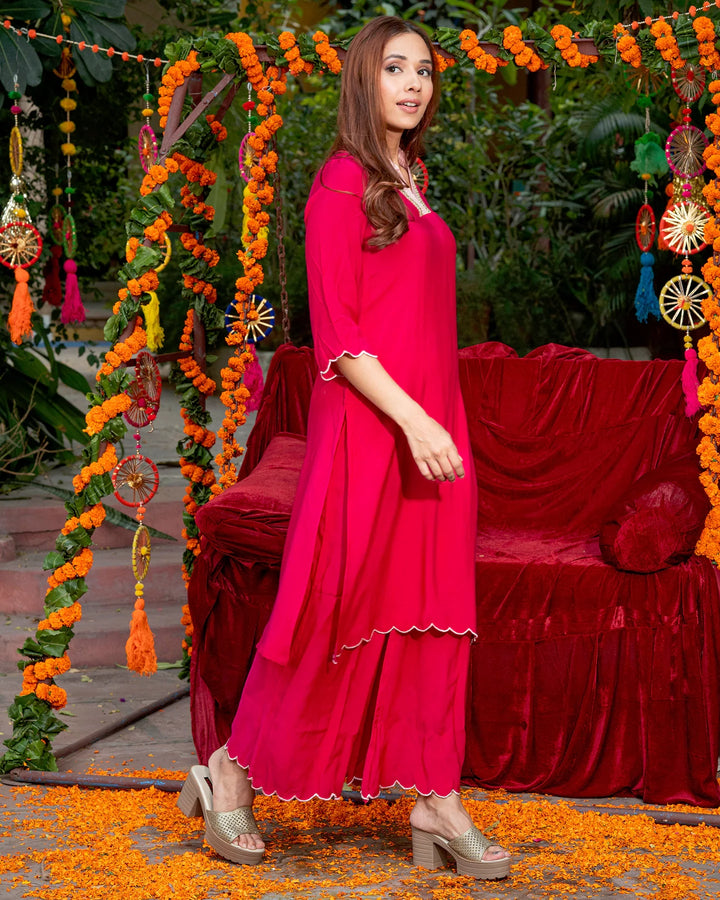 Pink-Muslin-Solid-Straight-2-Piece-Kurta-Set