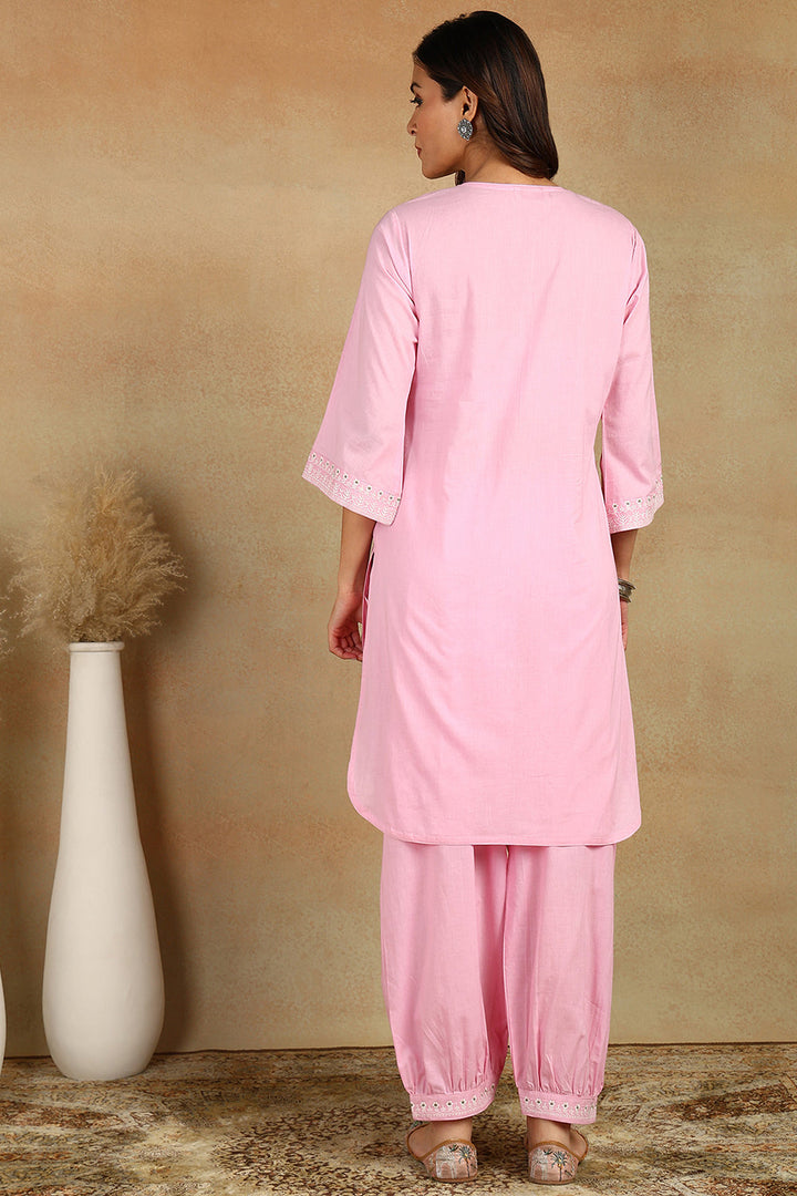 Pink-Cotton-Izhaar-Embroidered-Pant