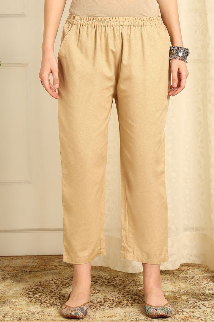 Beige-Cotton-Flax-Farsi-Pant-With-Pockets