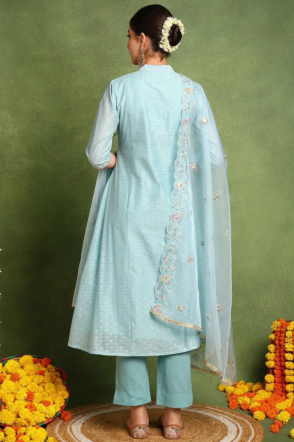 Blue-Organza-Embroidery-Scalloped-Dupatta