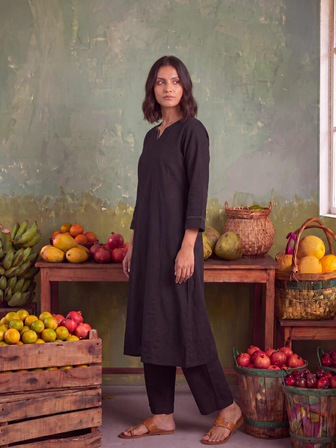 THE CHARCOAL CLASSIC KURTA SET
