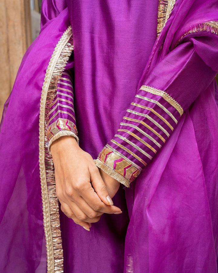 Purple-Chanderi-Tamba-Work-3-Piece-Kurta-Set