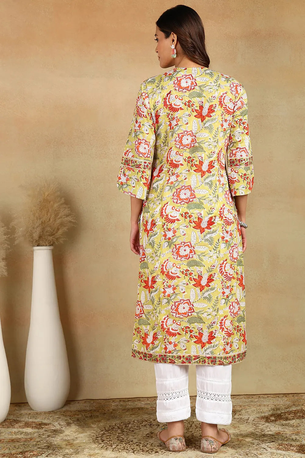 Pista-Green-Cotton-Hand-Block-Printed-Sanganeri-Kurta