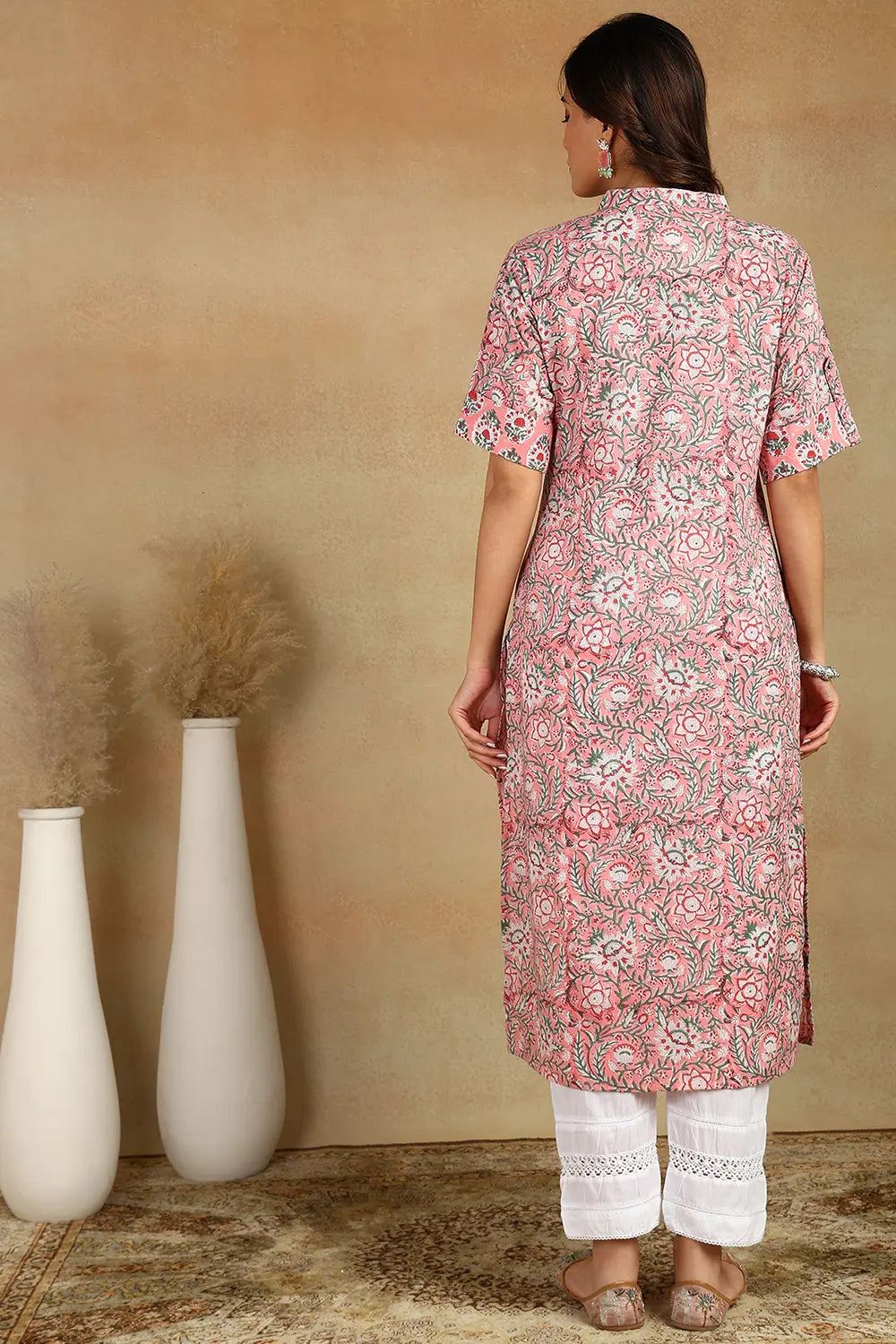 Crimson-Cotto-Hand-Block-Printed-Sanganeri-Straight-Kurta