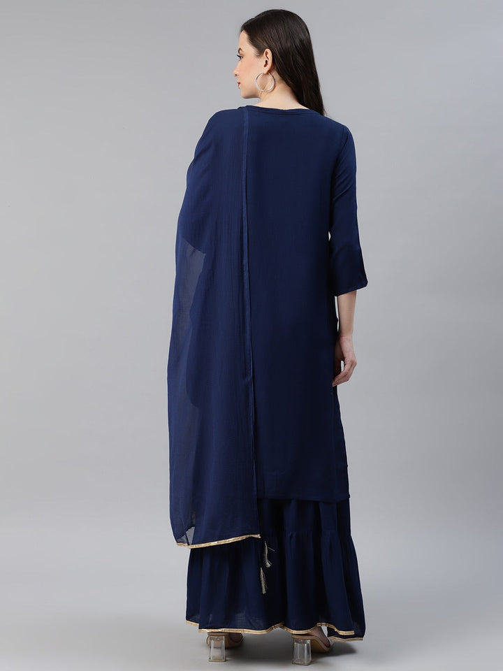 Navy-Blue-Cotton-Motifs-Printed-Straight-3-Piece-Kurta-Set