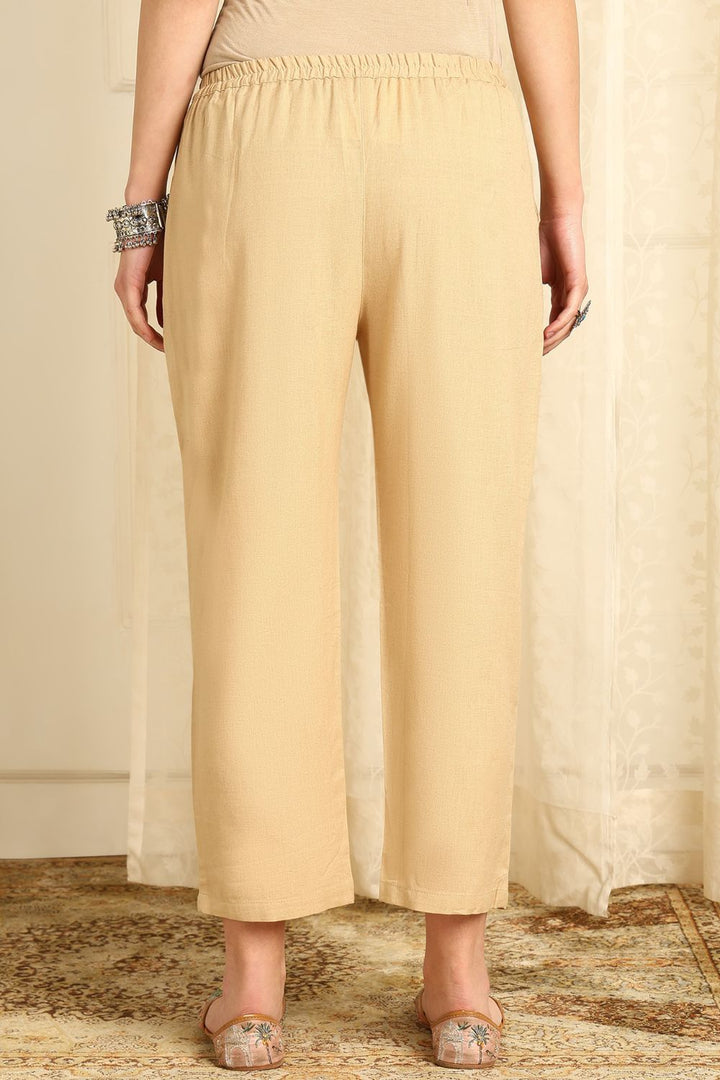 Beige-Cotton-Flax-Farsi-Pant-With-Pockets