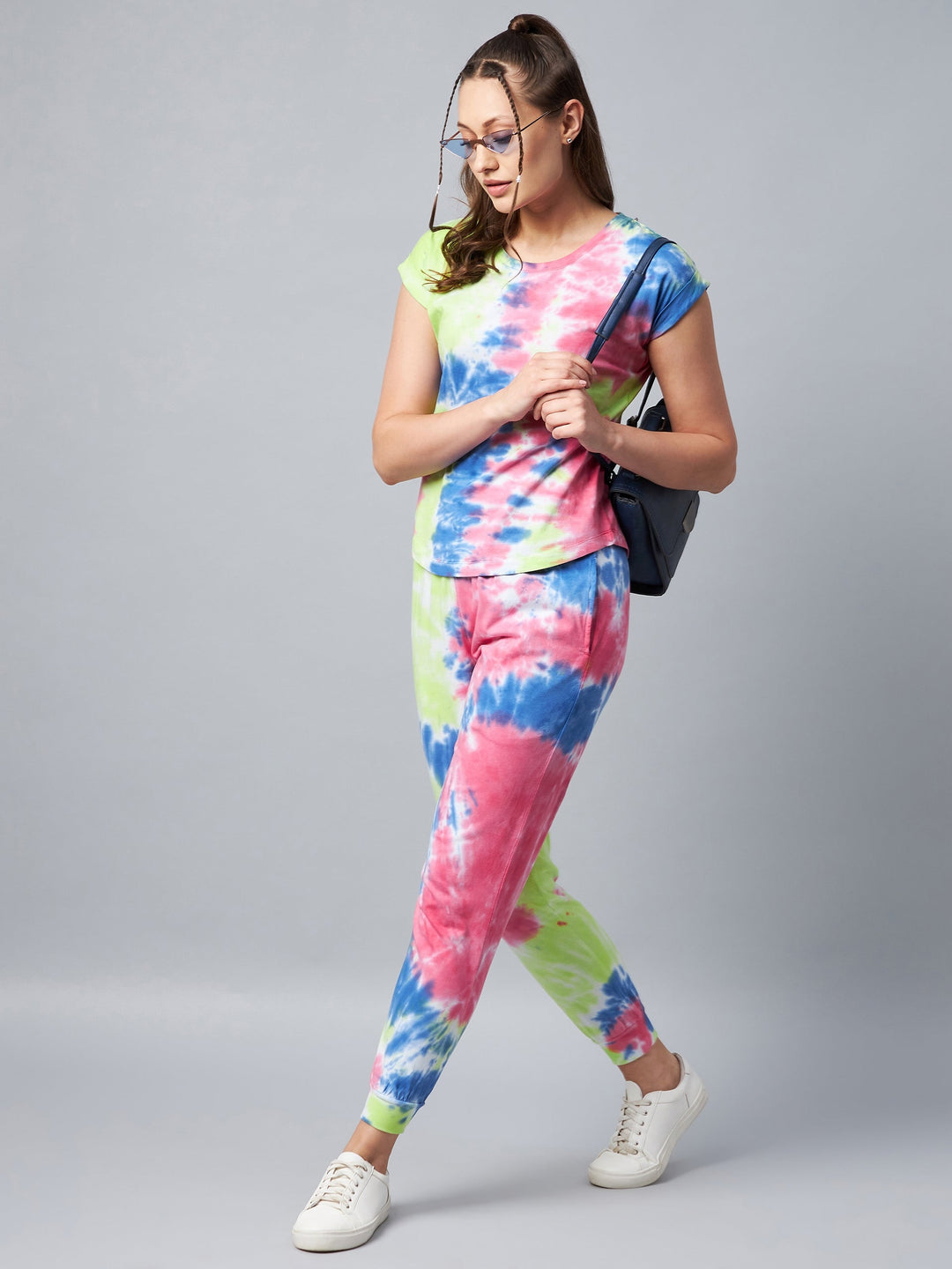 Multicolored Tie & Dye Tracksuit Set