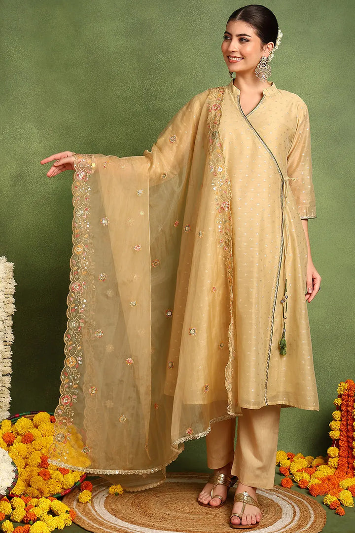 Beige-Organza-Embroidery-Scalloped-Dupatta