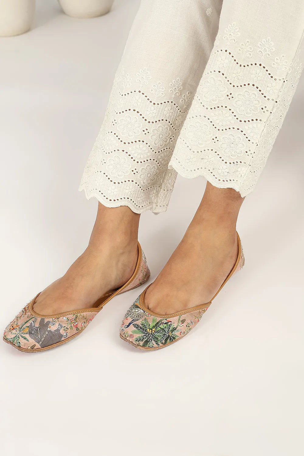 Cream-Cotton-Shiffli-Farsi-Pant