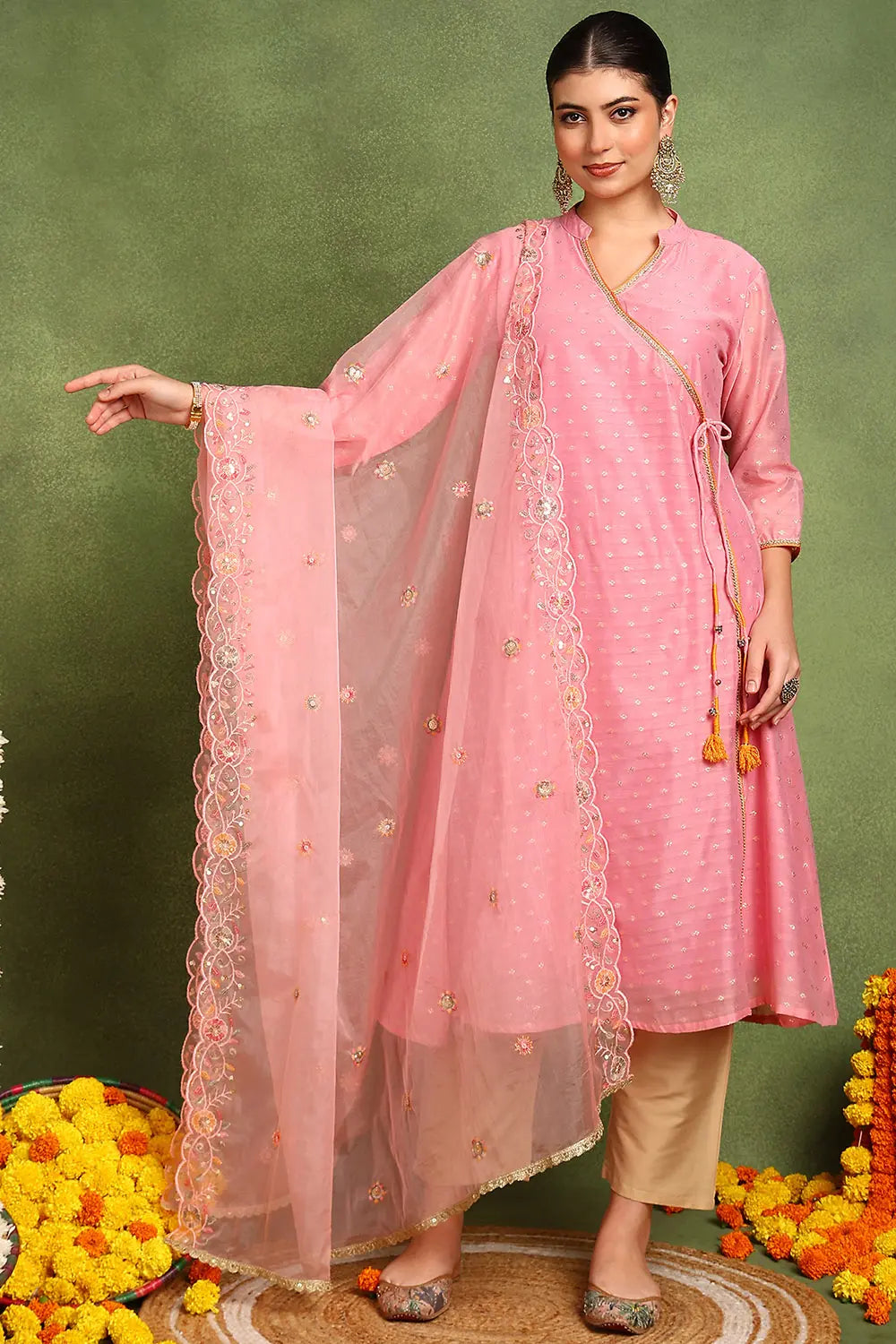 Pink-Organza-Embroidery-Scalloped-Dupatta