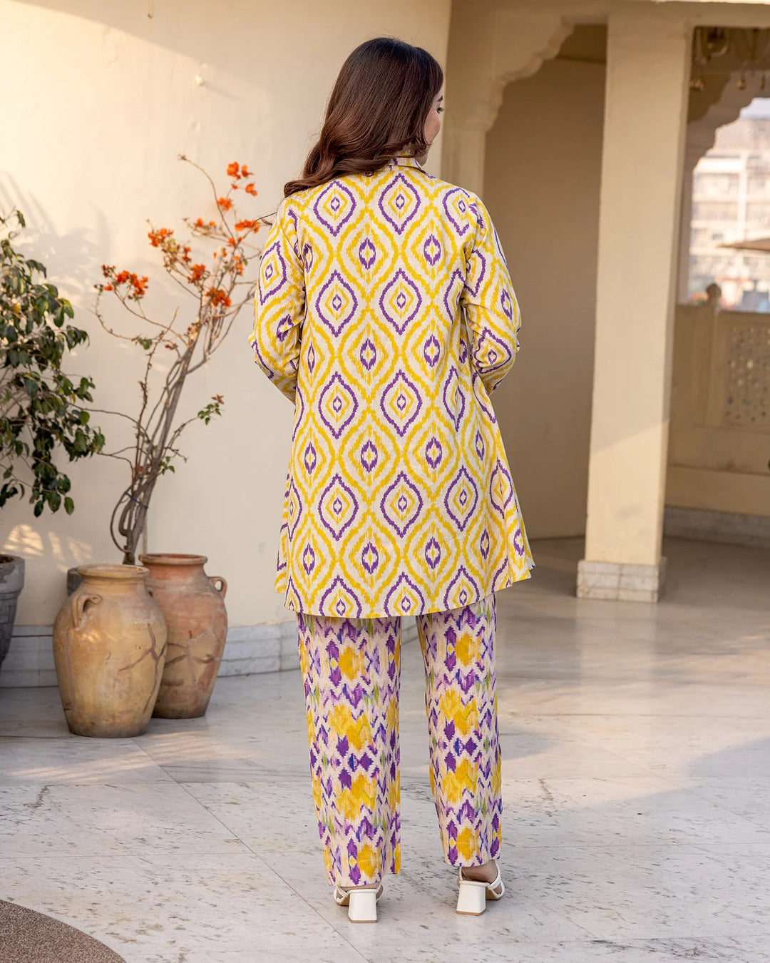 Sorbet-Yellow-Cotton-Ikat-Co-Ord-Set