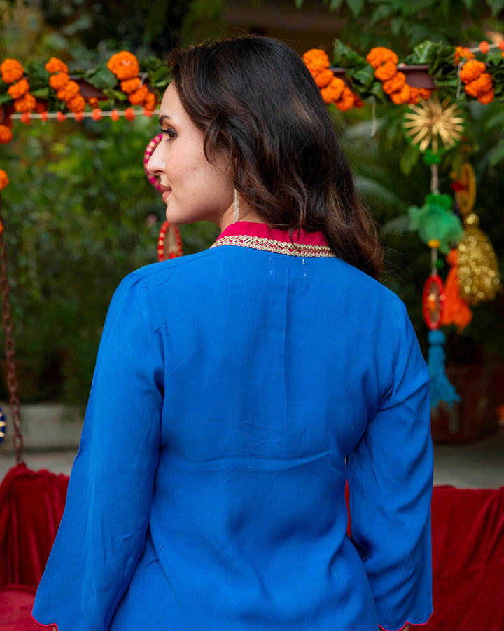 Blue-Muslin-Solid-Straight-2-Piece-Kurta-Set