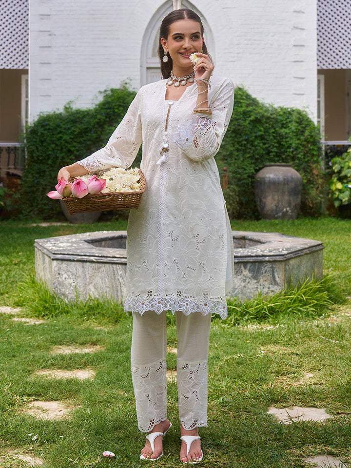 Cream-Cotton-Floral-Schiffli-2-Piece-Kurta-Set