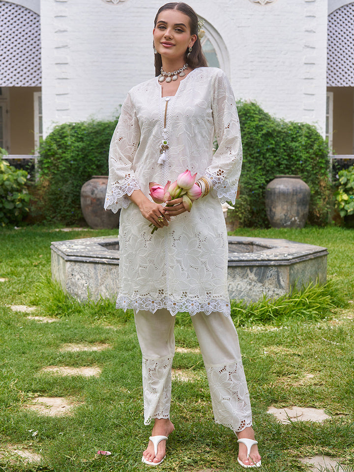 Cream-Cotton-Floral-Schiffli-2-Piece-Kurta-Set