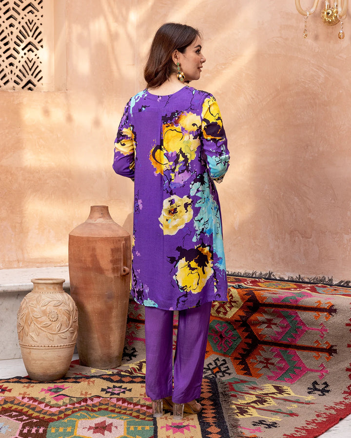Purple-Rayon-Blossom-2-Piece-Kurta-Set