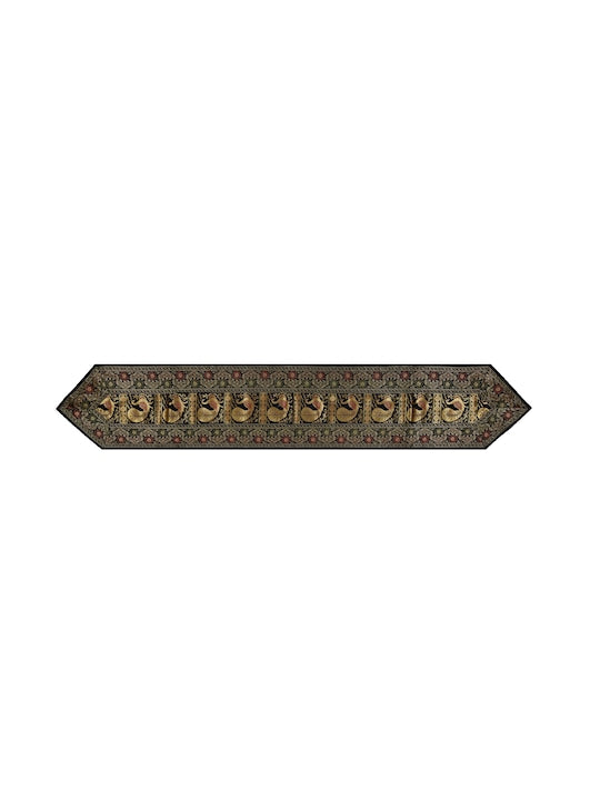 Black-Banarasi-Zari-Table-Runner