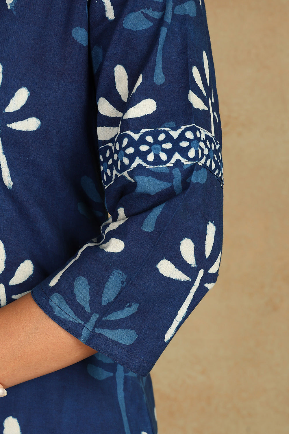 Indigo-Blue-Cotton-Printed-Straight-Kurta