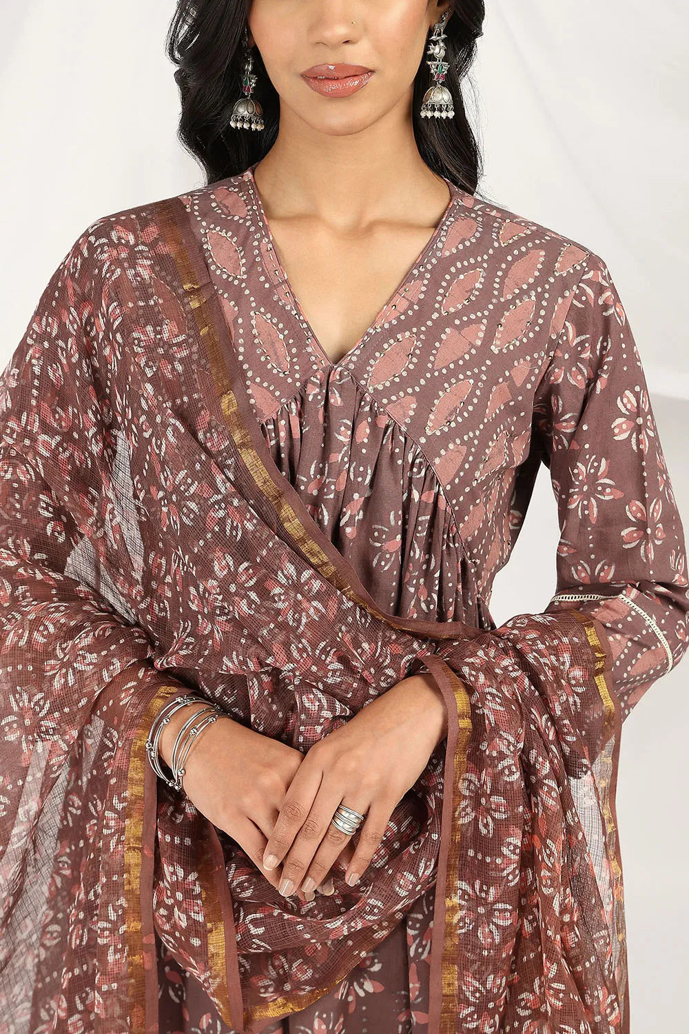Wine-Kota-Doria-Dupatta-Only