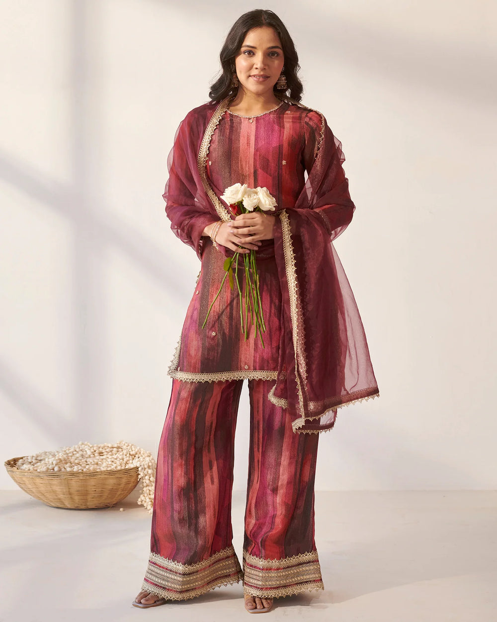 Red-Tissue-Gota-Work-3-Piece-Sharara-Set