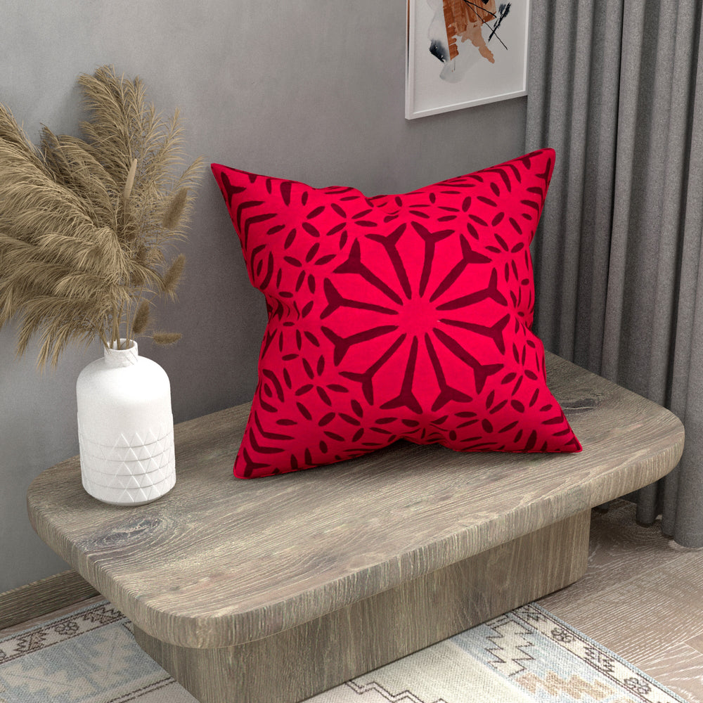 Red-Cotton-Handmade-Applique-Work-Cushion-Cover