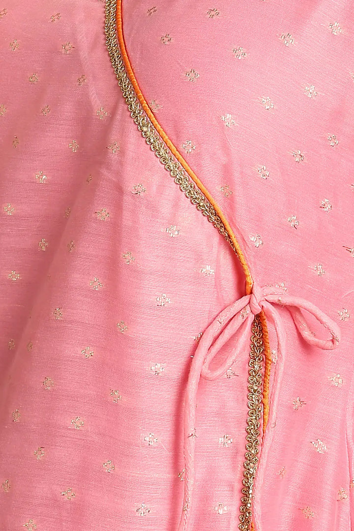 Pink-Chanderi-Silk-Khari-Printed-Angrakha-Kurta