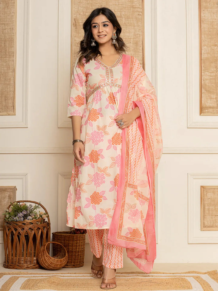 Cream-Cotton-Alia-Cut-A-Line-3-Piece-Kurta-Set