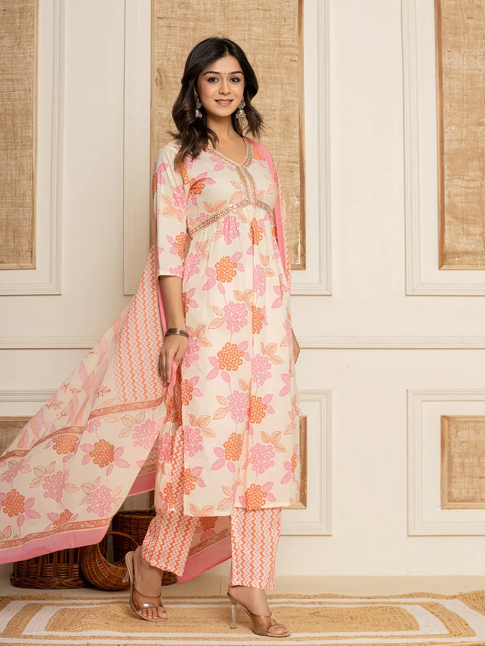 Cream-Cotton-Alia-Cut-A-Line-3-Piece-Kurta-Set