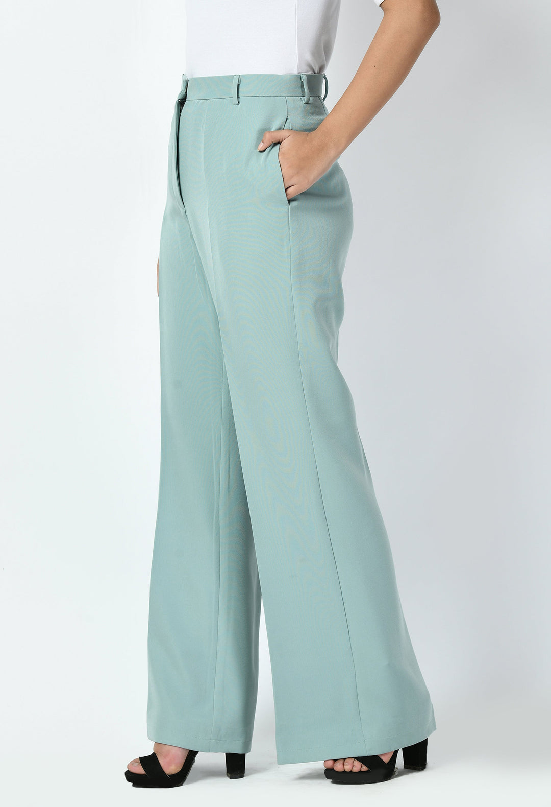 Aqua-Blue-Cotton-Blend-Eminence-Solid-Bootcut-Trouser