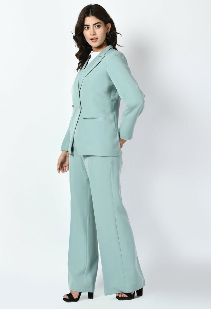 Aqua-Cotton-Blend-Dominance-Solid-Formal-Blazer