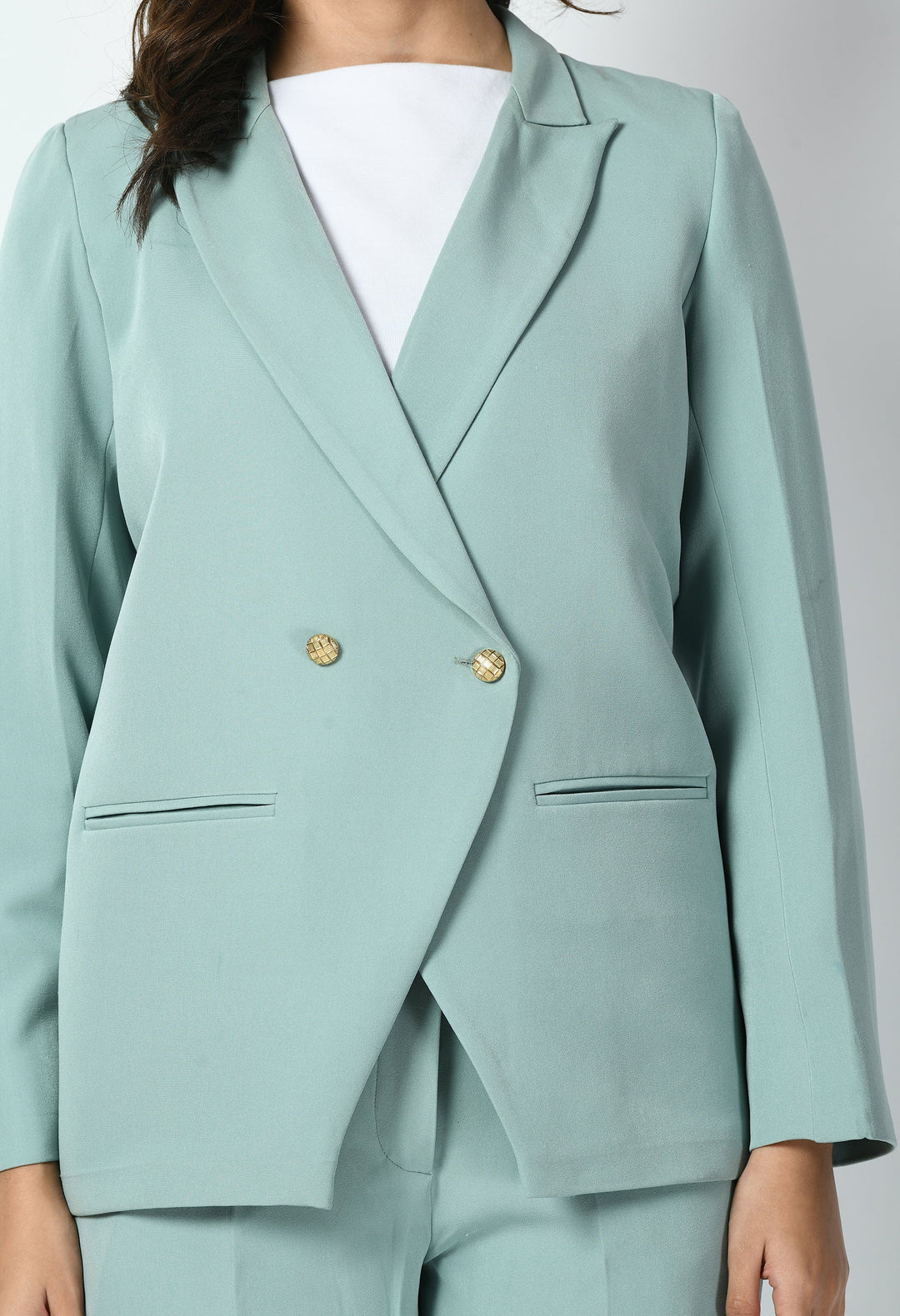 Aqua-Cotton-Blend-Dominance-Solid-Formal-Blazer