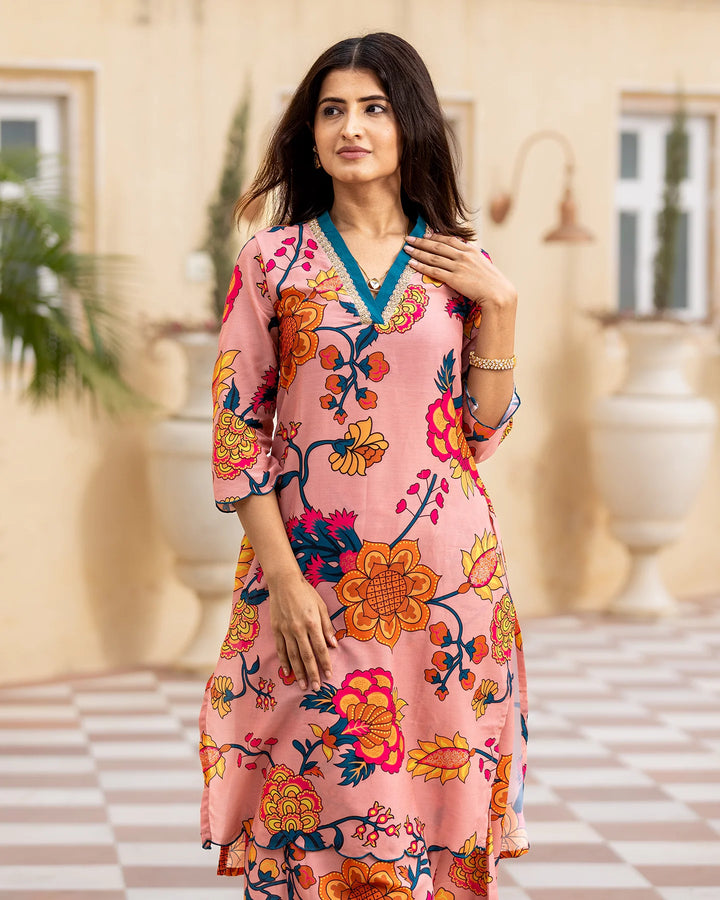 Pink-Muslin-Blush-&-Blossom-2-Piece-Kurta-Set