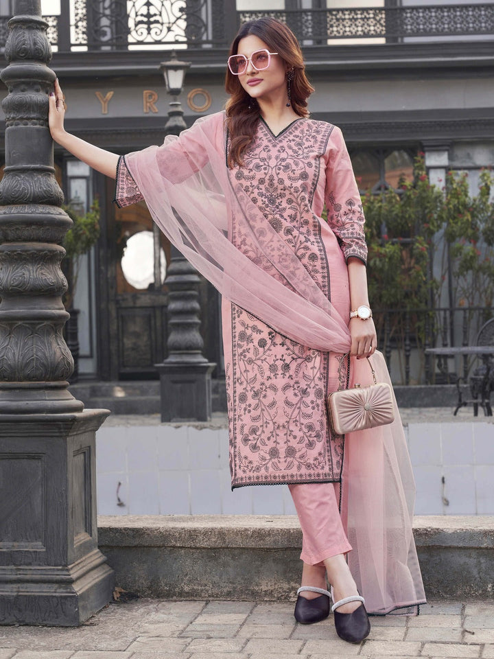 Baby-Pink-Cotton--All-Over-Thread-Work-3-Piece-Kurta-Set