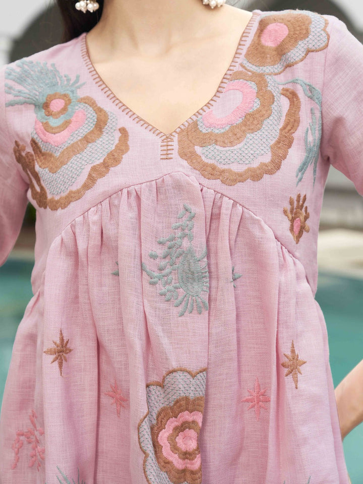Baby-Pink-Linen-Embroidered-Co-Ord-Set