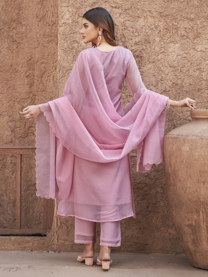 Baby-Pink-Organza-Embroidered-A-Line-3-Piece-Kurta-Set