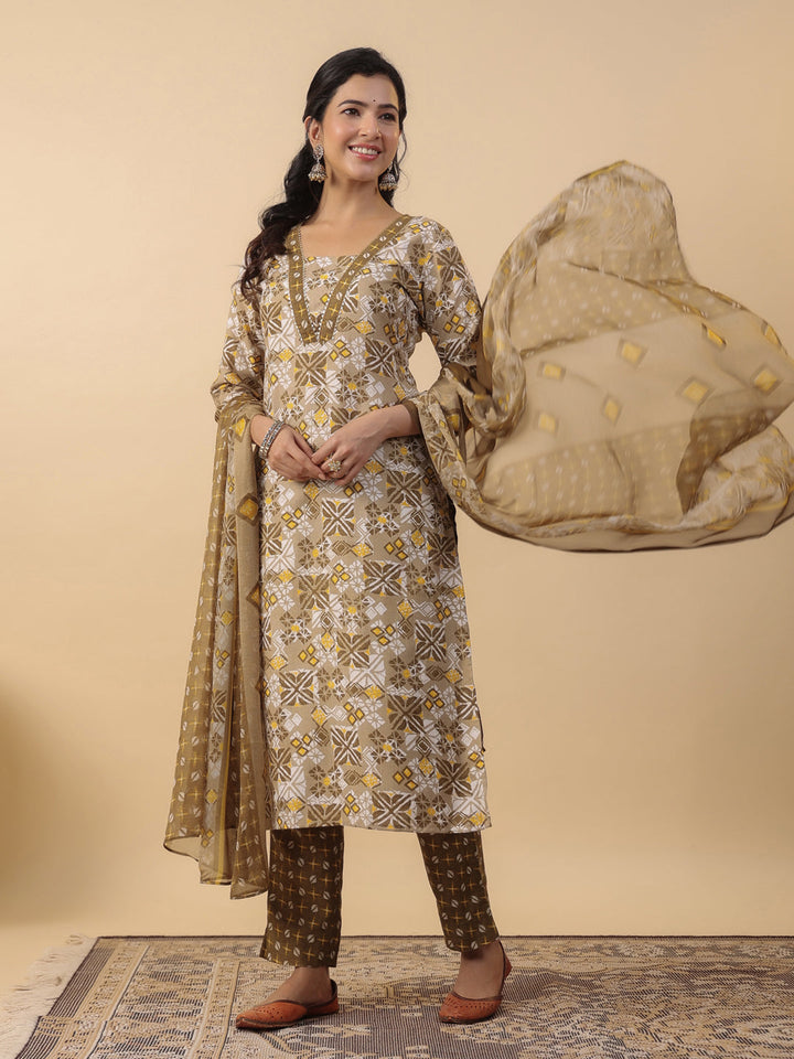 Beige-Biscuit-Slub-Regular-3-Piece-Kurta-Set