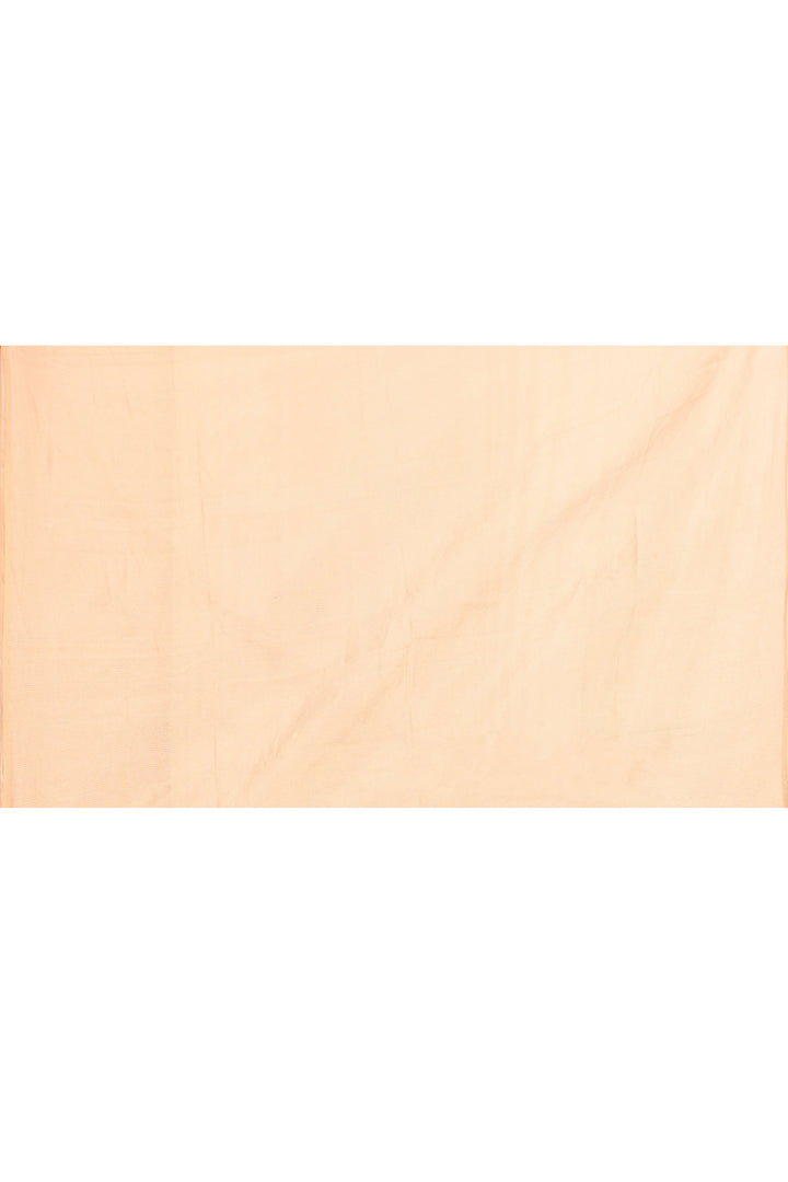 Beige-Maheshwari-Tissue-Small-Golden-Checks-Saree