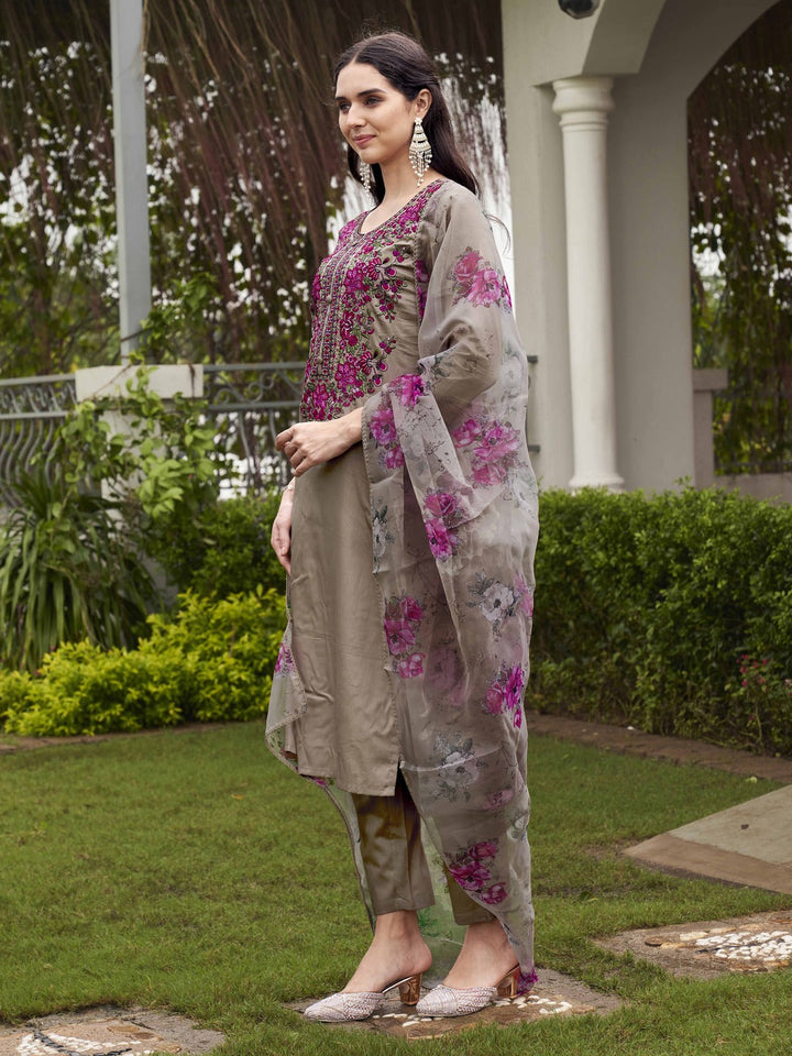 Beige-Cotton-Blend-Embroidered-Kurta-Set