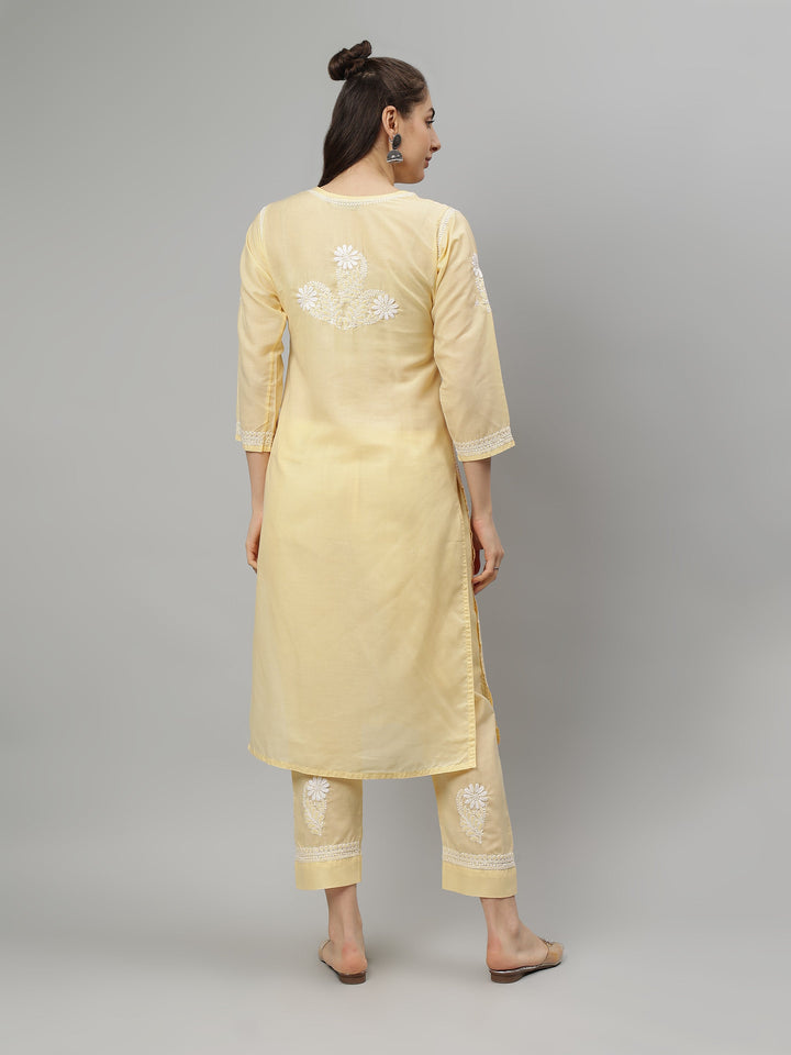 Beige-Terivoil-Cotton-Lucknowi-Chikankari-Kurta-Set