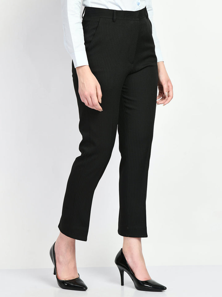 Black-Cotton-Blend-Fire-Striped-Straight-Trouser