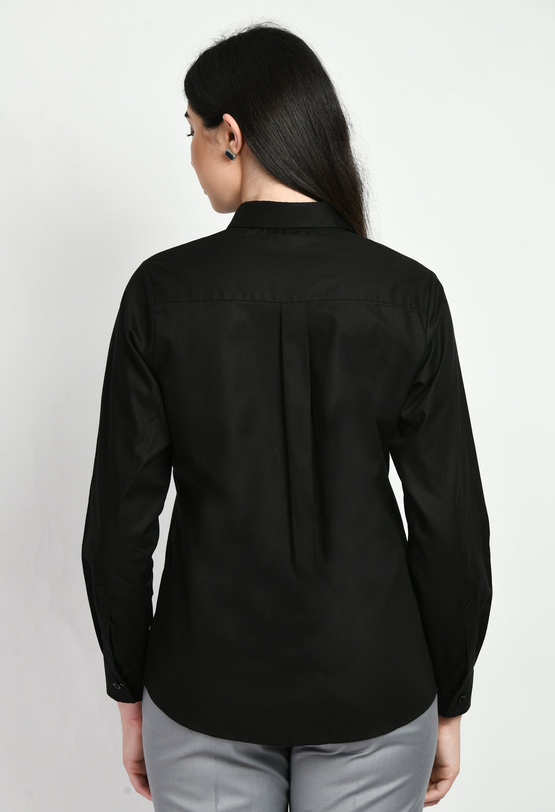 Black-Cotton-Charisma-Long-Sleeves-Formal-Shirt