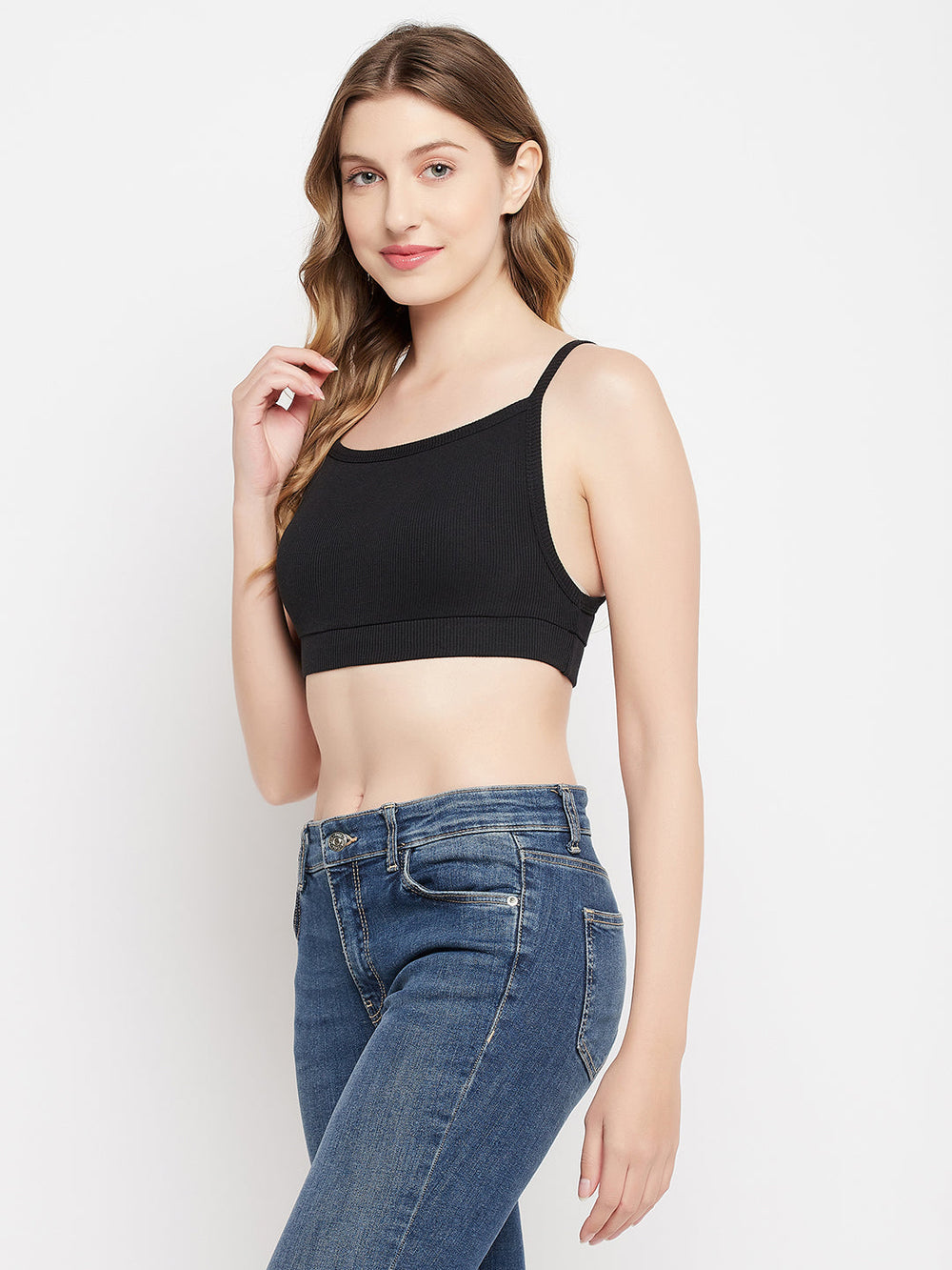 Black-Cotton-Chic-Basic-Ribbed-Cami-Crop-Top