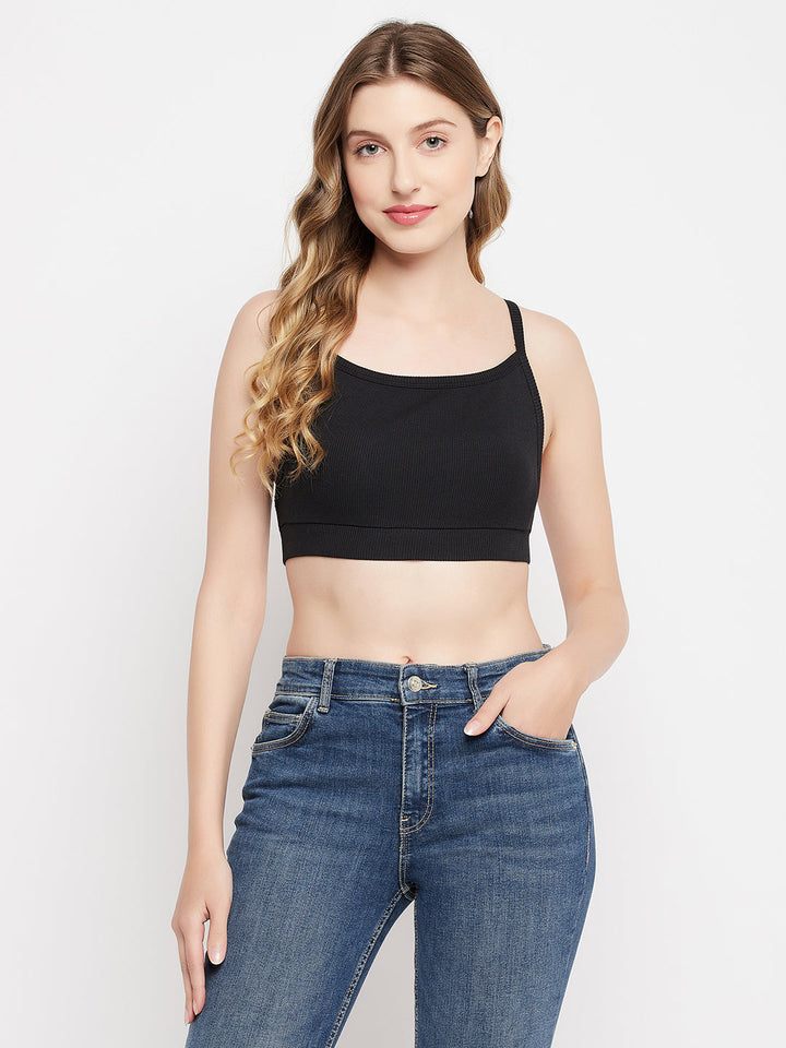 Black-Cotton-Chic-Basic-Ribbed-Cami-Crop-Top