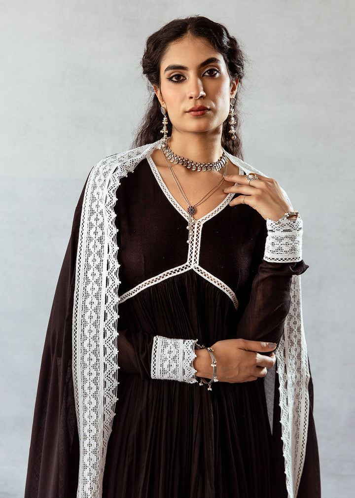 Black-Cotton-Cross-Gather-Anarkali-Set