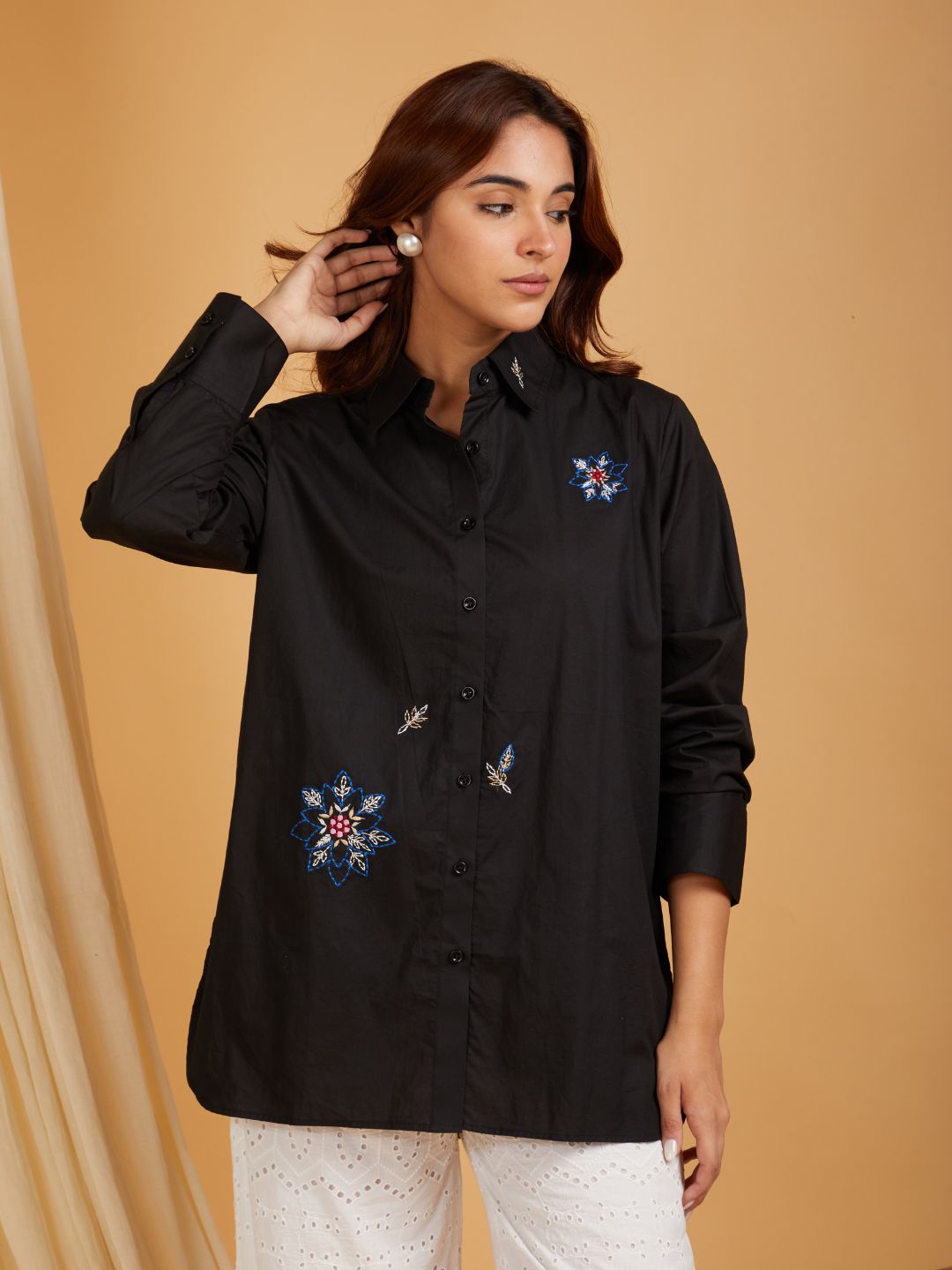 Black-Cotton-Embroidered-Shirt