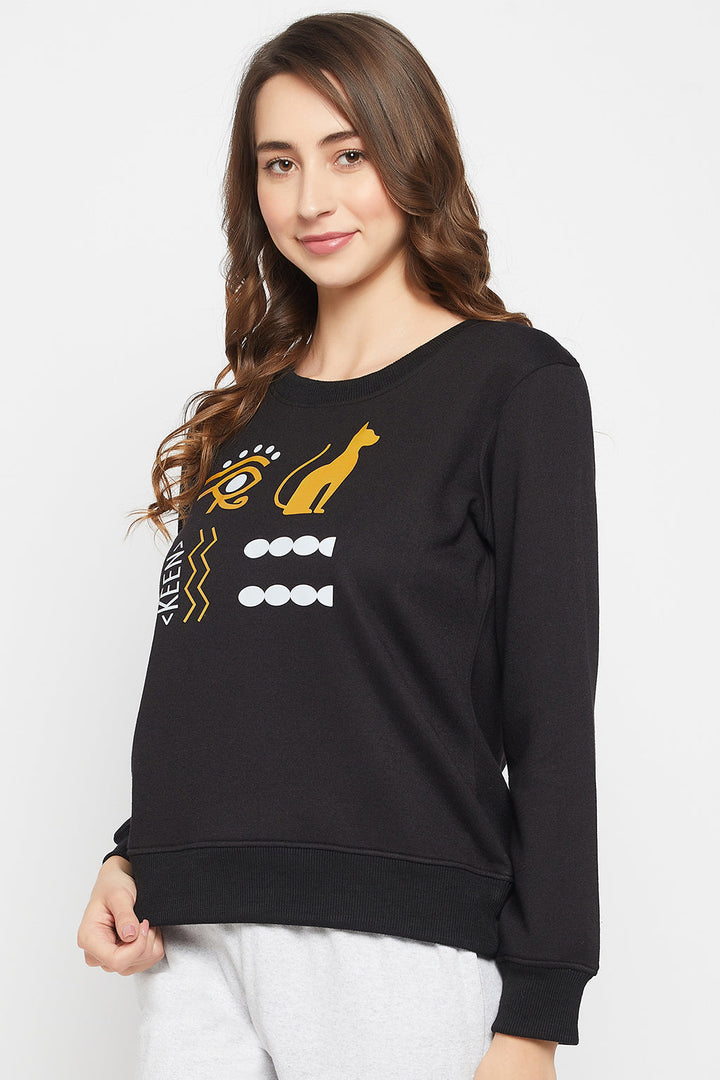 Black-Cotton-Graphic-Print-Sweatshirt