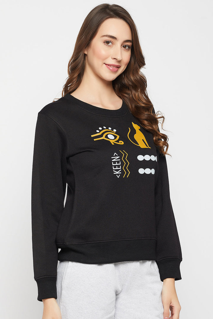 Black-Cotton-Graphic-Print-Sweatshirt