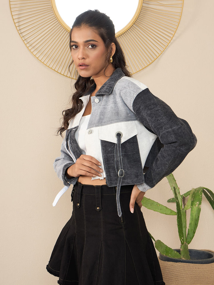 Black-Denim-Color-Blocking-Patchwork-Detail-Crop-Jacket